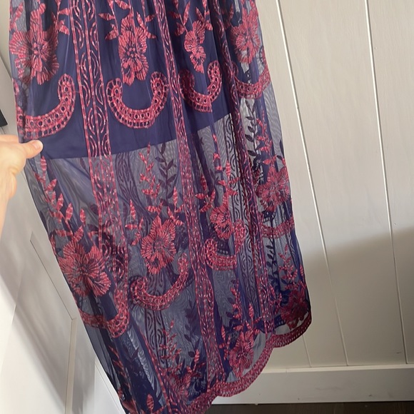 Altar’d state beautiful blue floral maxi dress. - Picture 2 of 4